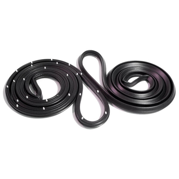 Front Molded Door Seals, with Clips.  For 4-door sedan.  Pair R&L