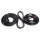 Door Seals, with Clips and Molded Ends.  For 2-Door Sedan.  Pair R&L