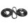Molded Door Seals with Clips.  For 2-Door Sedan.  Pair R&L
