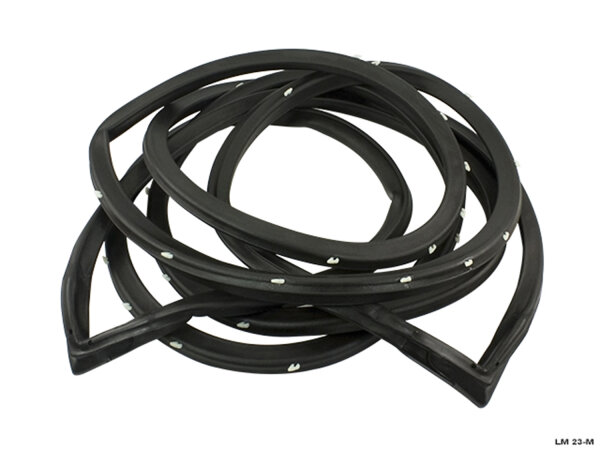 Rear door seals. 67-76 Dodge/Plymouth A-body 4-door sedan. Features sturdy nylon mounting pins properly spaced for exact fit. Replaces OEM#s 2860 006 / 2860 007. Pair. R&L.