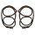 Front door seals. Fits 66-67 Mopar B-body 4-door sedan. Exact-fit, OEM-replacement seals for Dodge Coronet (Deluxe, 440, 500) and Plymouth Belvedere (I, II). Replaces OEM#s 2860492/3. Pair. R&L.