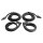 Molded Door Seals for Convertibles Only.  Includes Door Bottom Seals with molded rear corners.  Complete R&L Set