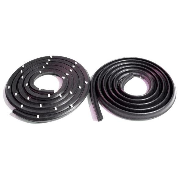 Molded Door Seals with Clips, without Molded Ends.  For 2-door hardtop and convertible.  Each 108" long.  Pair R&L