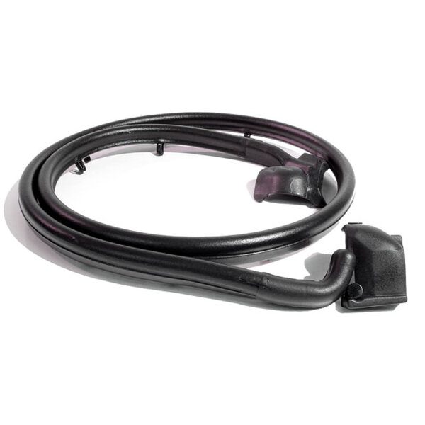 Half Door Seal with Clips and Molded Ends.  For left (drivers) side only.  Each