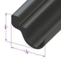 Door Bottom Seal.  Retained by metal strip.  Sold by the...
