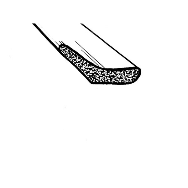 Door Bottom Seal.  Made of high-quality closed cell sponge.  Sold by the foot