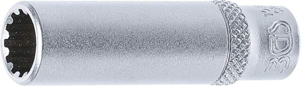 Steckschlüssel-Einsatz Gear Lock, tief | Antrieb Innenvierkant 6,3 mm (1/4") | SW 9 mm