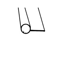 Rear Bumper Gravel Deflector Seal.  1-1/8" wide....