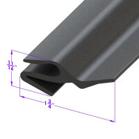 Rear Bumper to Body Gravel Guard.  1-3/4" wide....
