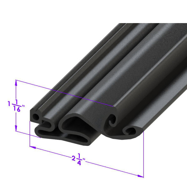 Engine to Body Seal Strip.  Sold by the foot