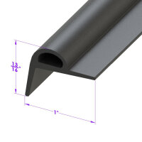 Top Bow to Header Seal, for Convertibles.  Sold by the foot