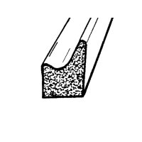 Door Side and Trunk Seal.  Sponge Rubber.  Sold by the foot
