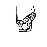 Door Side Seal, Without Clips (64-66 some models)  For...