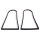Front Turn Signal Mounting Base Pads, for Sedans.  Pair