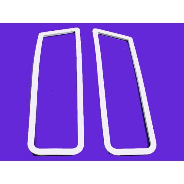 Tail-Light Seals, Gray Rubber.  Pair