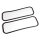 Outer Tail-light Gaskets.  Made of soft molded rubber.  See LG 8100-110 for Inner Tail-light Lens Gaskets (Parts work together on same tail-light housing). 15" x 5".  Pair