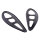Headlight Pads.  3-3/8" wide X 9-7/8" long.  Pair R&L