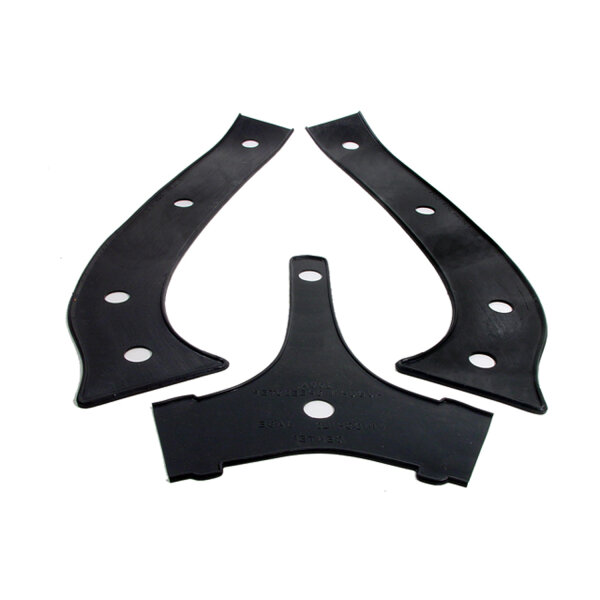 Windshield Base Pad for the Speedster.  Made in three pieces.  9-3/4" long projection, 23" long overall.  Each