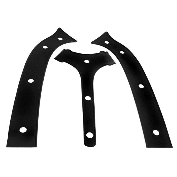 Windshield Base Pad for the Speedster.  Made in three pieces.  14-3/4" long projection, 23" long overall.  Each
