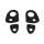 Door Handle Pads.  2-3/4" wide X 1-5/8" long.  Set R&L