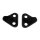 Windshield Post Pads.  3-1/4" wide X 3-3/8" long.  Pair