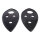 Front Fender Side Light Pads.  2-3/4" wide X 6-3/8" long.  Pair