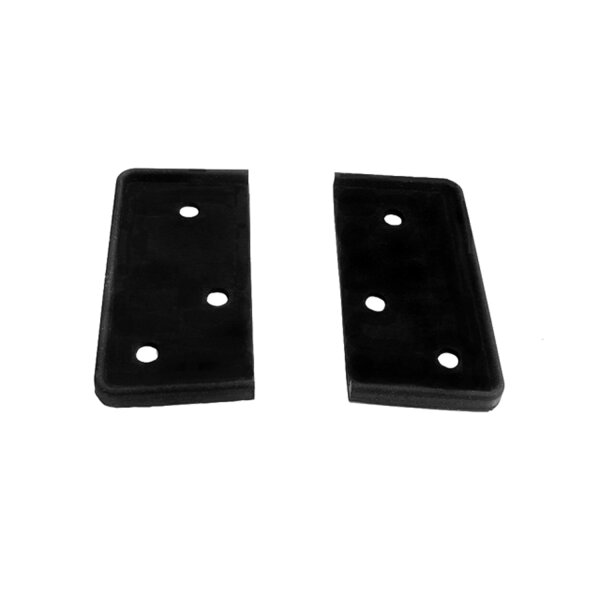Outside Quarter Window Seal (facing base).  2-1/2" wide X 1-1/4" long.  Pair R&L