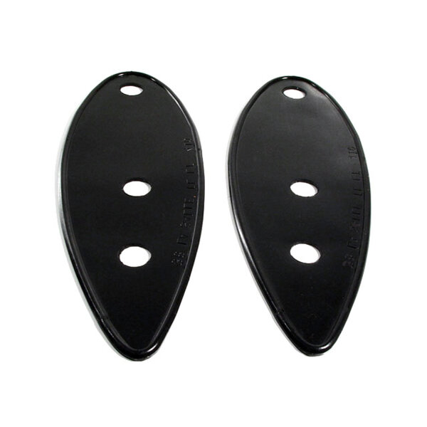 Tail-Light Pads.  Fits 3-1/8" wide metal.  3-1/2" wide X 10-1/8" long.  Pair