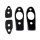 Trunk Hinge Pads.  1-5/8" wide X 6-7/8" long.  4-Piece Set