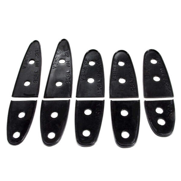 Trunk Hinge Pads.  1-3/8" wide X 5-1/4" long, 6-1/8" long, 4-3/4" long.  Complete 10-Piece Set