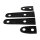 Trunk Hinge Pads.  1-3/8" wide X 7-3/4" long.  4-Piece Set