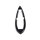Mirror Gasket.  1-9/16" wide X 5-7/8" long.  Each