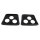 Windshield Post Pads.  3" wide X 2-1/2" long.  Pair