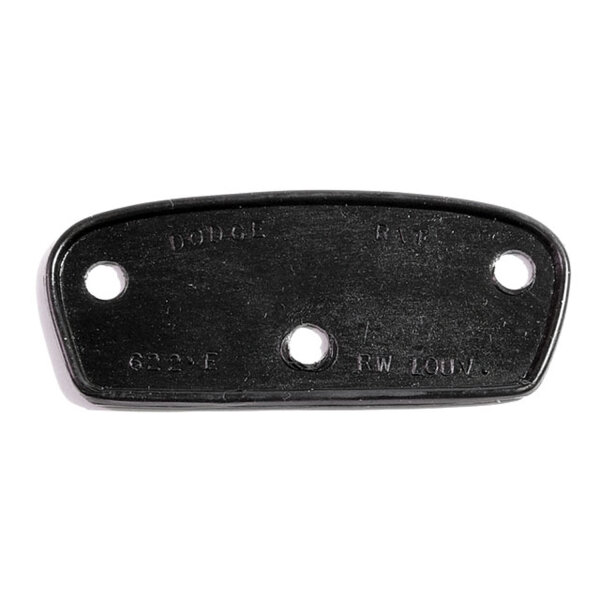 Rear Window Louver Hinge Pad.  For 2-door coupe with rear louvers.  3-3/8" wide X 1-1/2" long.  Each