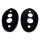 Headlight Pads, for 1/2 Ton Pick-Up.  3-1/4" wide X 5-1/4" long.  Pair R&L