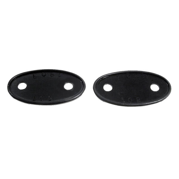 Headlight Bar Pads.  1-3/4" wide X 3-3/8" long.  Pair