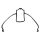 Trunk Emblem Pad.  17-3/4" wide X 5-3/8" long.  Each