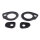 Door Handle Pads.  1-7/8" long & 1-1/8" long.  4-Piece Set R&L