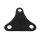 Rumble Seat Step Plate Pad.  4-1/4" wide X 4-1/4" long.  Each