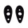 Tail-light Pads.  4-1/2" long.  2" wide X 4-1/2" long.  Pair
