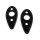 Door Handle Pads.  1-5/8" wide X 3-1/2" long.  Pair
