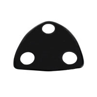 Spare Tire Mount Pad.  6" wide X 5-1/2" long....