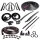 Master Kit. Convertible. Includes door seal (LM 12-A), roof-rail seal (RR 1610), trunk seal (TK 46-16), door lock pillar seals (ALP 5002), (3) lock cylinder pads (UM 1600-100), rear roll-up seals (VS 3-M), hood-to-cowl seal (CS 5) and pillar-post seals (C