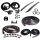 Master Kit. 2-door hardtop with steel inner fenders without cowl induction. Includes door seals (LM 12-A), roof-rail seals (RR 5003), trunk seal (TK 46-16), door lock pillar seals (ALP 5002), (3) lock cylinder pads (UM 1600-100), rear roll-up seals (VS 3-