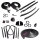 Master kit. Convertible.  Molded door seals (LM 12-C), roof-rail seals (RR 1611), pillar post seals (CZ 8108), trunk seal (TK 46-16), door-lock pillar seals (ALP 5001), door/trunk lock cylinder pads (UM 1600-100), door bumpers (DB 33), hood bumpers (HF 32