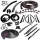 Master Kit. Convertible with steel inner fenders and without cowl induction. Includes door seals (LM 12-A), roof-rail seals (RR 1610), trunk seal (TK 46-16), door lock pillar seals (ALP 5002), (3) lock cylinder pads (UM 1600-100), rear roll-up seals (VS 3