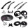 Master Kit. 2-door hardtop with plastic inner fenders and with cowl induction. Includes door seals  (LM 12-A), roof-rail seals (RR 5003), trunk seal (TK 46-16), door lock pillar seals (ALP 5002), (3) lock cylinder pads (UM 1600-100), rear roll-up seals (V