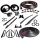 Master Kit. Convertible with plastic inner fenders and without cowl induction. Includes door seals (LM 12-A), roof-rail seals (RR 1610), trunk seal (TK 46-16), door lock pillar seals (ALP 5002), (3) lock cylinder pads (UM 1600-100), rear roll-up seals (VS