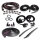 Master Kit. 2-door hardtop. Includes door seals  (LM 12-A), roof-rail seals (RR 5003), trunk seal (TK 46-16), door lock pillar seals (ALP 5002), (3) lock cylinder pads (UM 1600-100), rear roll-up seals (VS 3-M) and hood-to-cowl seal (CS 5).