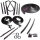 Master Kit, for Convertibles.  Molded Door Seals (LM 12-C), Roof Rail Seals (RR 1611), Trunk Seal (TK 46-16), Window Channel Set (WC 7300-13), Door Lock Pillar Seals (ALP 5001), 3 ea.-Lock Cylinder Pad (UM 1600-100), Rear Roll-up Seals (VS 3-I), Pillar Po